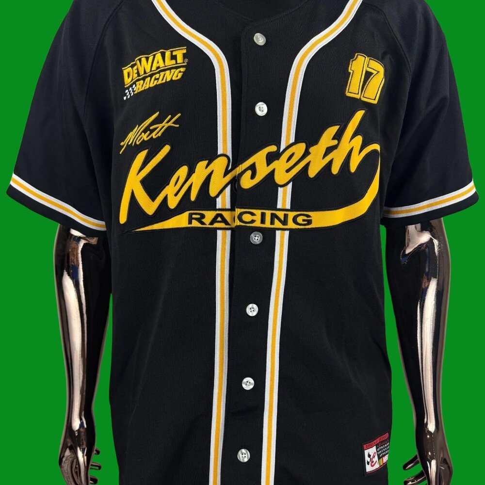 VTG Chase Authentic Matt Kenseth #17 Dewalt Racing Baseball Jersey
